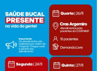 Confira o novo cronograma de atendimento da Unidade Odontológica Móvel de Juazeiro (BA)