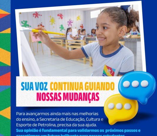 Petrolina inicia nova etapa de avaliação para ouvir famílias e aprimorar a educação municipal