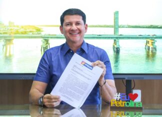 Prefeito Simão oficializa pedido de construção de nova ponte Petrolina-Juazeiro junto ao Governo Federal