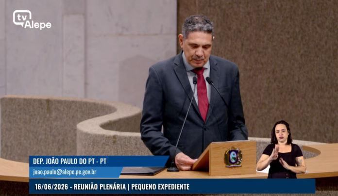 reprodução alepe deputado João Paulo