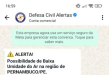 Alerta: baixa umidade do ar deve atingir o Sertão de Pernambuco até domingo (9)